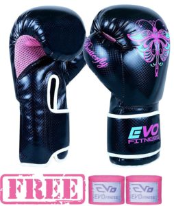 Evo Fitness Ladies GEL Rex - Boxhandschuhe aus Leder für Damen